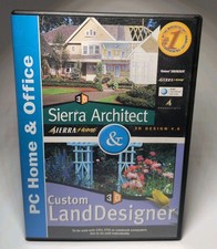 Sierra Architect and Custom Land Design PC CD ROM Home & Office 3D Design 4.0 picture