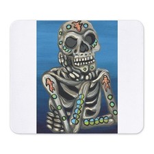 CafePress Sugar Skull Day Of The Dead Mousepad  (2039335708) picture