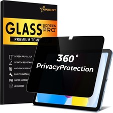 360° 4 Way Anti-Spy Privacy Screen Protector for iPad 10th/11th Gen, 1 Pack picture