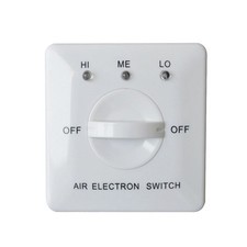 White Panel Fan Controller Three Speed Switch for Fan Coil Air Conditioning Use picture
