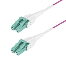 Startech 5M (16.4FT) LC/LC (UPC) OM4 MULTIMODE FIBER OPTIC CABLE LTW picture