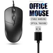 USB 2.0 Optical Wired Scroll Wheel Mouse PC Laptop Notebook Desktop Black Mice* picture