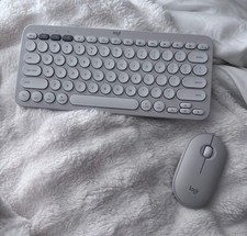 Logitech Pebble 2 Combo Wireless Keyboard/Mouse Bundle - Tonal White, English picture