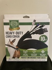 Small Pet Select Heavy Duty Cable Cover Cord Sleeve 10 ft Black picture