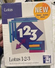 Vtg  1991 Lotus 1-2-3 Software Release 3.1+ for DOS  3.5