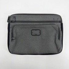 Tumi Alpha 3 Medium Laptop Cover Anthracite Grey Ballistic Nylon Sleeve Padded picture