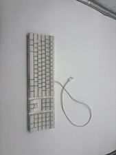 Apple Pro Keyboard A1048 White Wired USB Clear Vintage Mac picture