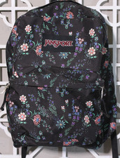 JanSport Backpack Superbreak Plus School Floral Book Bag School City 20x12x8 picture