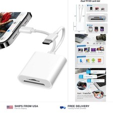 SD Card Reader USB-C Lightning for Android Dual Port picture