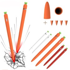 Cute Carrot Silicone Soft TPU Case For Apple Pencil 1st 2nd Gen Pen Holder Cover picture
