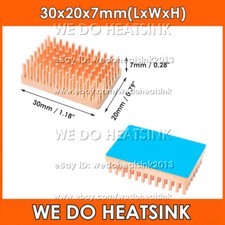 5/10pcs DIY Useful 100% Pure Copper Heatsink Without or With Thermal Tape picture