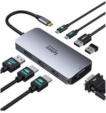 Selore USB C Docking Station Dual Monitor, Docking Station 3 Monitors Triple 4K picture