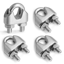 4pcs 5/16 inch Stainless Steel Wire Rope Clamps picture