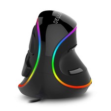 DELUX Ergonomic Vertical Mouse, Wired Ergo Mouse for Large Hands, 6 Programmable picture