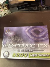 e-GeForce FX 5200 128MB DDR NVIDIA Graphics Card AGP 8X 4X S-Video In Box picture