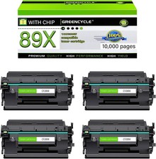 GREENCYCLE 4PK 89X CF289X Toner Cartridge For HP MFP M528C M528DN 89A New Chip picture