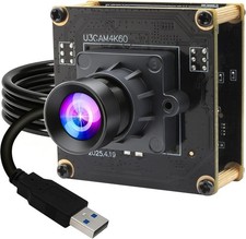 ELP High Speed 4K 60FPS USB Camera Module for Computer, Mini UVC 2160P USB3.0/2. picture