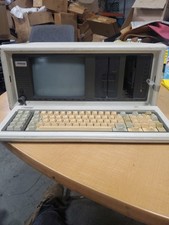 Compaq Portable Vintage Computer With Built In Keyboard  picture