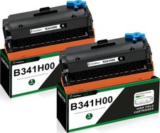 Compatible w/ Lexmark B341H00 Black Toner 2 Pack High Yield B3442 MB3442 B3340 picture