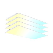 4 Pack 2x4 LED Flat Panel Light LED Drop Ceiling Light Fixture, 5 CCT 3000K-6... picture