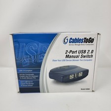 Manual Switch 2.0 New Cables to go 2-Port USB  #30505- OPEN BOX picture