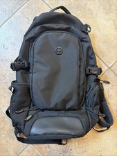 Swiss Gear 18 City Compact Narrow Backpack Black Tablet Compartment Pockets picture