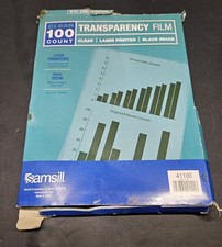 Samsill Transparency Film for Laser Printers, 100 Sheets, Not for Inkjet picture