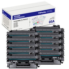 10Pack CE505A 05A Toner Cartridge Fits for HP LaserJet P2035N P2050 P2055X P2030 picture