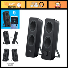 2.0 Stereo Bluetooth Computer Speakers | 10W Peak Power, Active Drivers, 3.5mm I picture