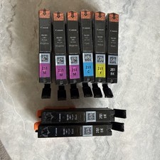 Canon 250 251 Ink Cartridge PGI250 CLI251 Set of 6 NEW OEM Genuine Setup No Box picture