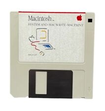 RARE Vintage 1984 3.5 Floppy Disk Macintosh System MacWrite MacPaint OEM VG READ picture