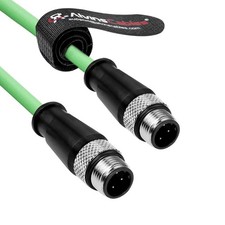M12 D-Code 4 Pin Male to M12 D-Code 4 Pin Ethernet Cable for Keyence Baumer Sick picture