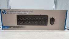NEW HP 150 Wired Mouse and Keyboard Combo 1600 DPI -Chiclet Style Keys- Free S/H picture
