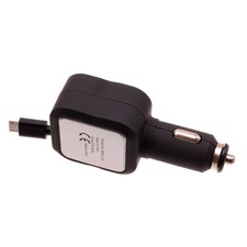 Car Charger Retractable 4.8Amp 2-Port USB Micro-USB DC Socket Power for Tablets picture