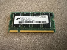 Micron 256MB DDR 333MHz PC2700S Laptop RAM SO-DIMM Tested Working MT8VDDT3264HDG picture