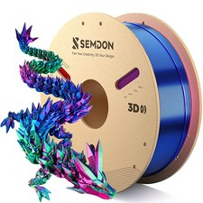 PLA Filament 1.75mm, Tri-Colors Gradient Rainbow Silk PLA Filament ±0.02mm - ... picture