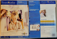 2) PACKS OF 30 (60 TOTAL) PRINTWORKS EVERYDAY PHOTO PAPER SATIN 8.5 X 11 NEW picture