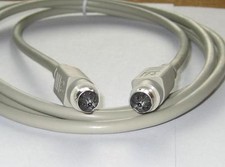 USA 2 Meter 6 ft Molded Mini Din Minidin 8 Pin Serial Crossover Cable Mac TX-RX  picture
