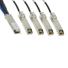 Amphenol SF-QSFP4SFPPS-003 QSFP to 4 SFP+ Splitter Cable 5M (16.4 Feet) picture