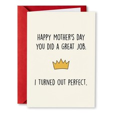 Greeting Card 5x7 Mother s Day Funny Humorous 400gsm Thick Stock PTRUKD Mothers picture