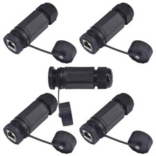 5 PCS Panel Mounting Shielded RJ45 CAT6A Waterproof Connector M25 IP68 LAN picture