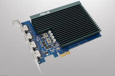 ASUS GT730‑4H‑SL‑2GD5 4‑HDMI Multi Monitor Graphics Card 2GB GDDR5 Fanless Low P picture