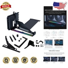 Advanced Vertical GPU Holder - 4 Slot, PCIe 5.0, ATX, 10kg Anti-Sag, Black picture