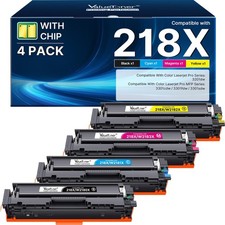 Valuetoner 218X Compatible Toner Cartridge 4 Pack High Yield For HP picture