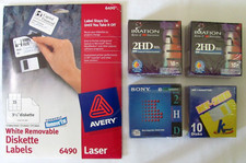 Mixed Lot of 2HD IBM Disks (40 ea) and Removable Labels (330 ea) New***Read*** picture