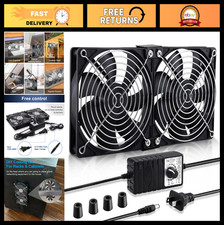 2 Pack 120mm 240mm AC Plug Computer Cabinet Fans - 110V 240V Cooling Solutions picture