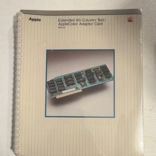 Vintage Apple Extended 80-Column Text/AppleColor Adaptor Card Manual UNTESTED picture