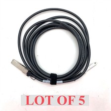 NetApp 5M QSFP-QSFP External SAS Cable Passive Twinax Rev: A0 112-00178 Lot 5 picture