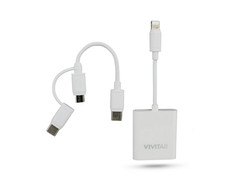 Vivitar Mobile Micro SD and Compact Flash Memory Card Reader with USB Adapter fo picture