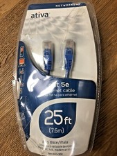 Ativa 25 ft Networking Cat 5e ethernet Cable Blue Color  picture